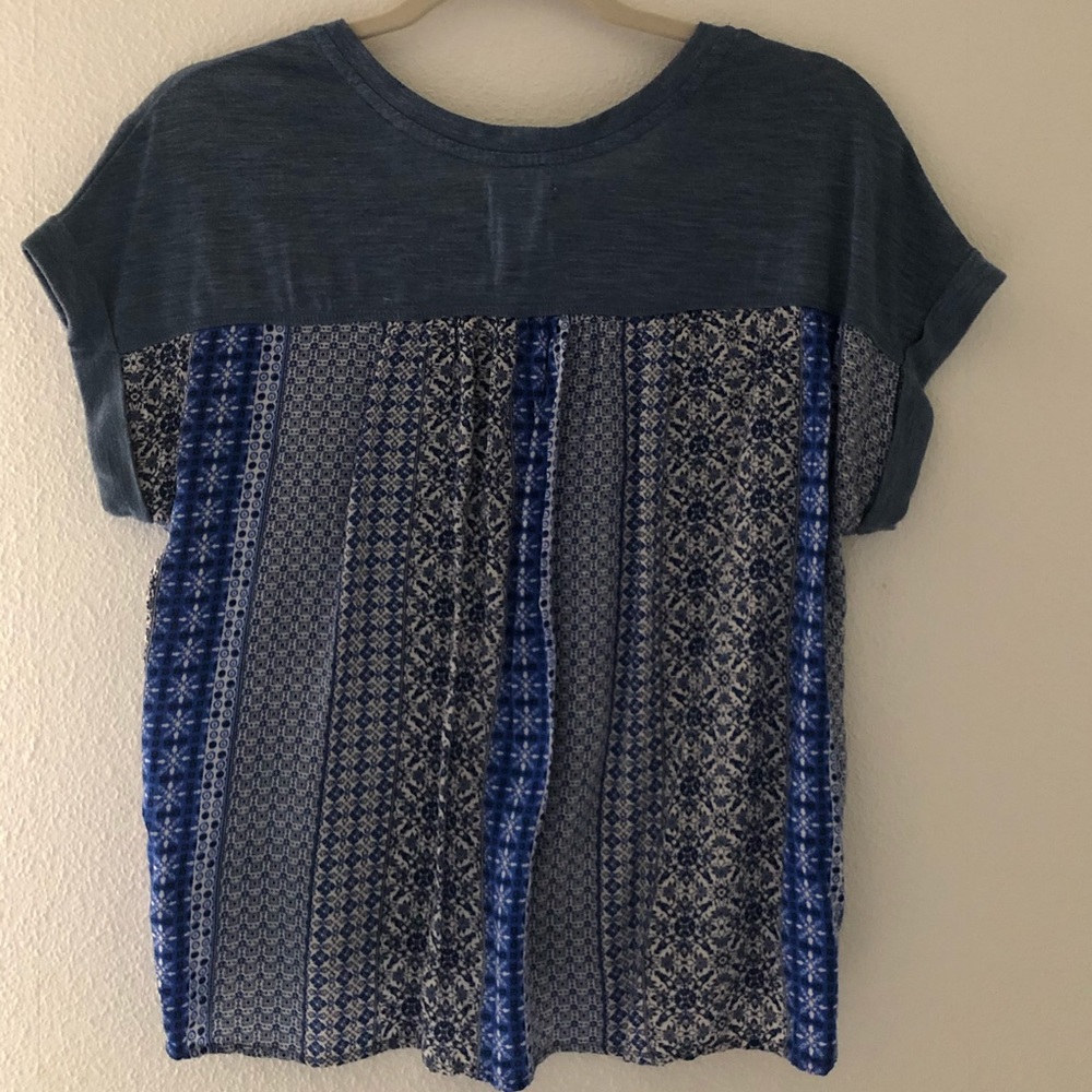 Blue Lace Top